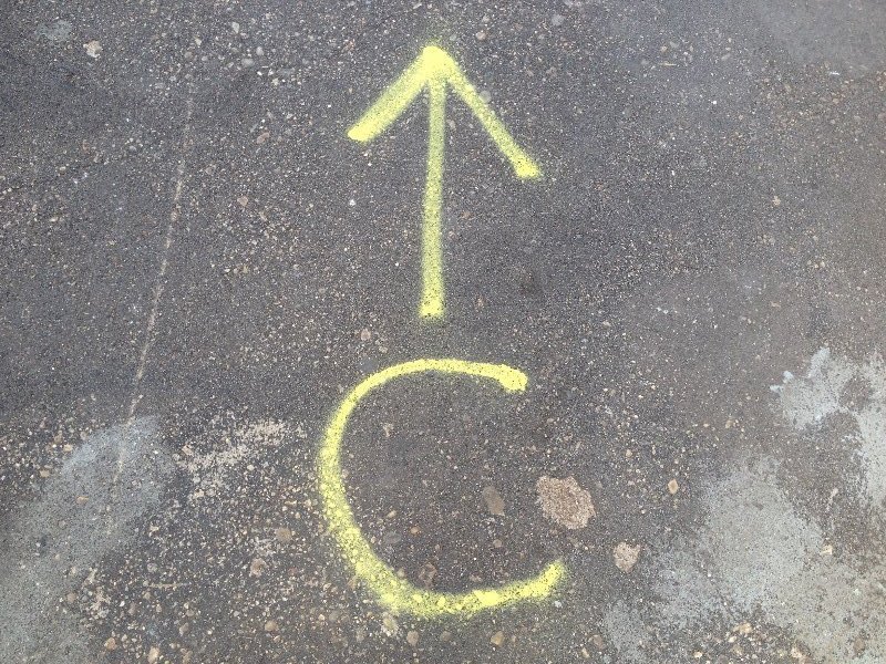 Pavement route marker